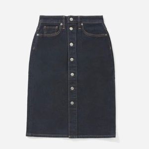 Everlane Dark Denim Pencil Skirt